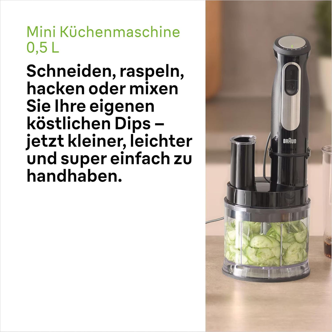 Braun MultiQuick 5 Pro MQ55755M, Stabmixer mit 25 Geschwindigkeitsstufen, Easy Click System Plus, 10