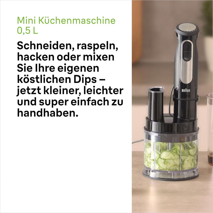 Braun MultiQuick 5 Pro MQ55755M, Stabmixer mit 25 Geschwindigkeitsstufen, Easy Click System Plus, 10