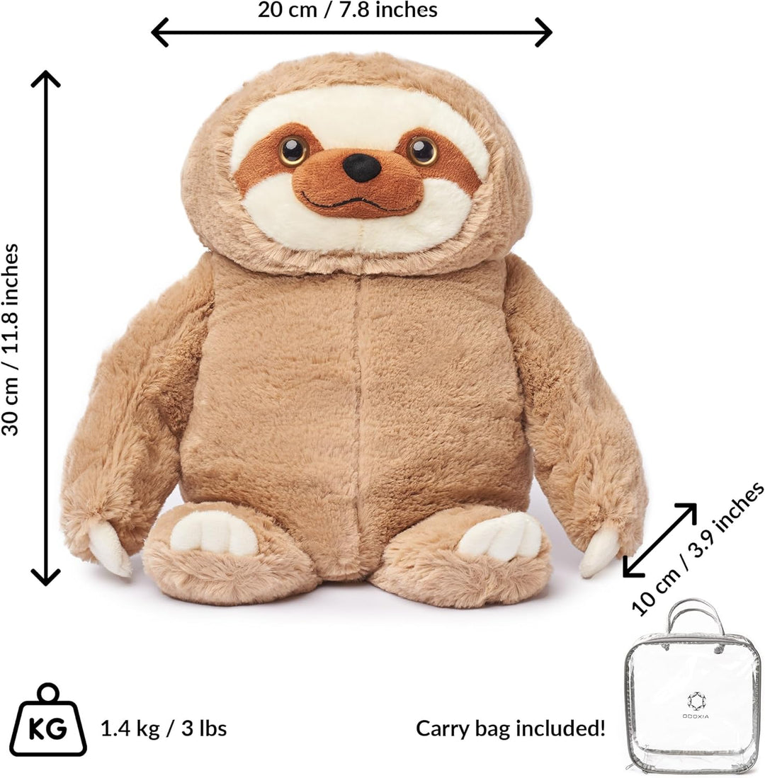 ODOXIA Faultier als Weighted Stuffed Animal 1.4 kg | Das Gewichtskuscheltier für Kinder und Erwachse