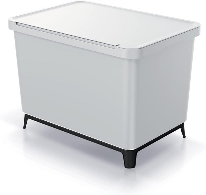 Mülleimer 4er Set 4x 10L Müllbehälter Abfalleimer 40L Mülltrennsystem Müllsammler Set Einsätze Müllt