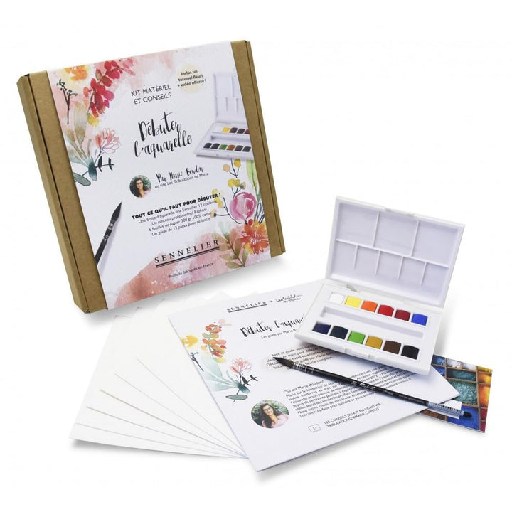 Marie Boudon Entdeckungsbox - La Petite Aquarelle - Geblümtes Thema