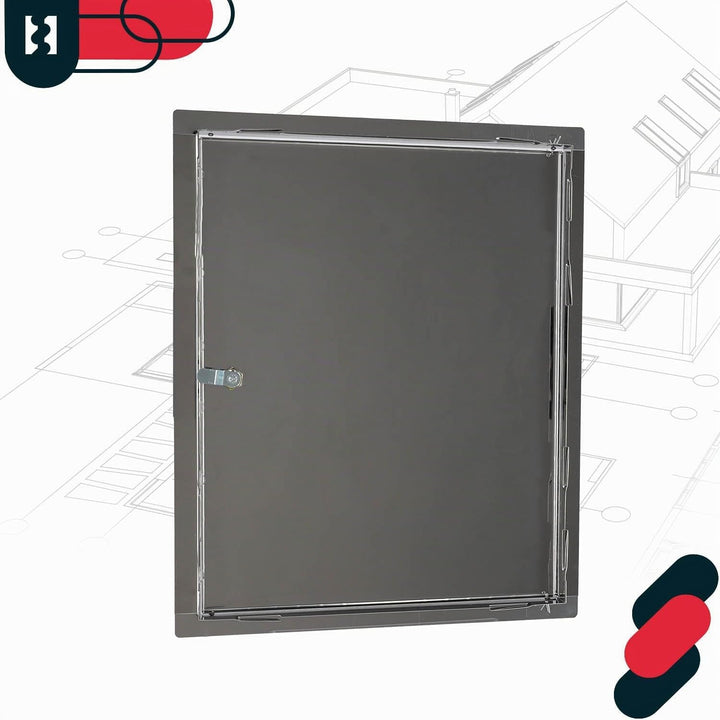 KOTARBAU® Revisionsklappe - 25 x 40 cm - Revisionstür Trockenbau - mit Schloss + 2 Schlüssel - Wartu