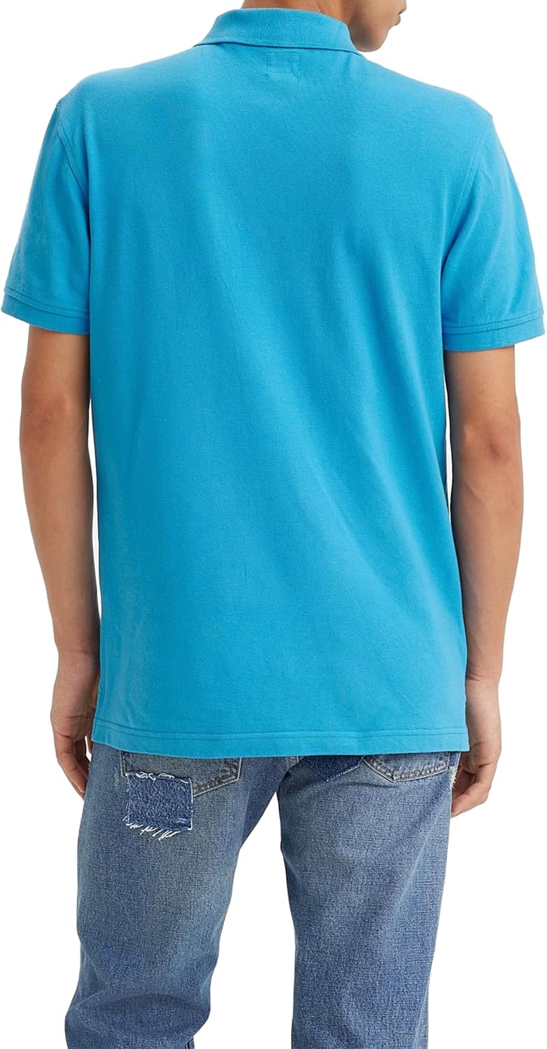 Levi's Herren Housemark Polo Hemd, Chesthit Logo S Blau (Swedish Blue), S Blau (Swedish Blue)
