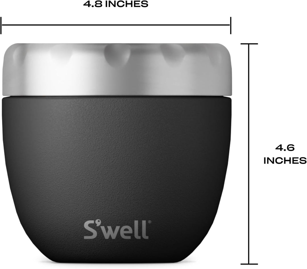 S'well Unisex – Erwachsene Lebensmittelbehälte 21.5oz Onyx, 21.5oz Onyx
