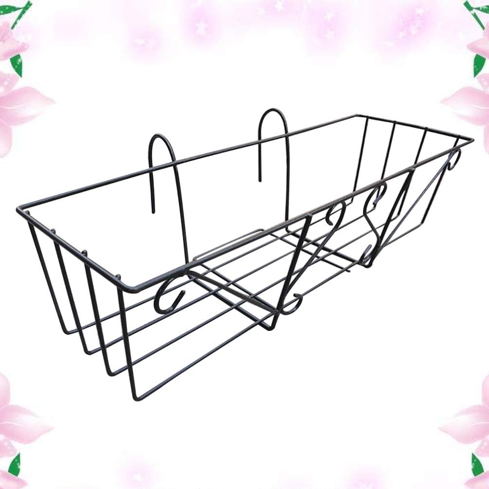 1 Pc Hängen Korb Balkon Geländer Pflanzer Container Geländer Regal Blumentopf Halterung Metall Blume