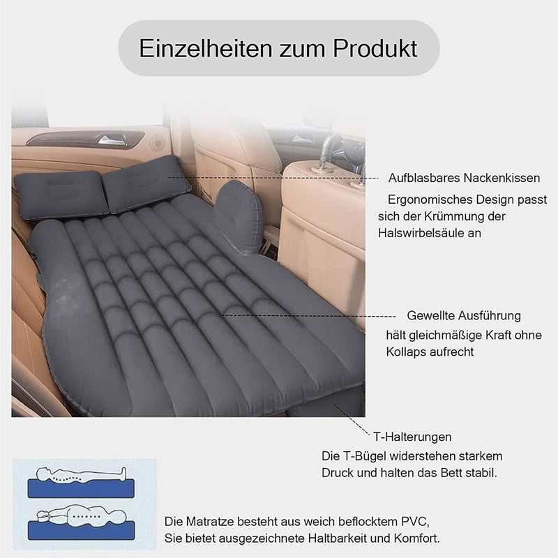 Auto Luftmatratze, SUV aufblasbare Matratze, MPV Luftbett Camping, faltbare Luftmatratze Auto und 2