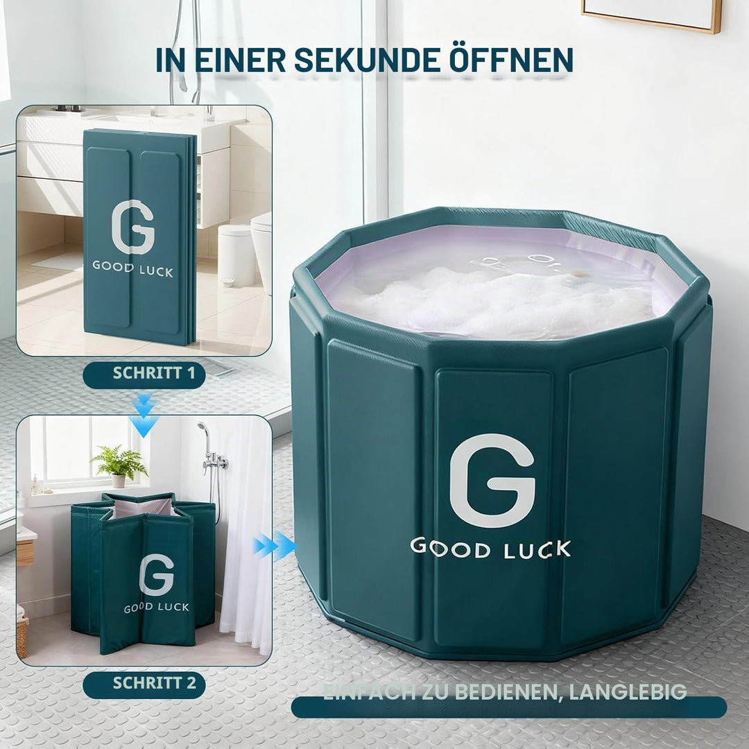 Simcat Tragbare faltbare Badewanne, Eisbadewanne für Kaltwassertherapie, Training, Badezimmer, freis