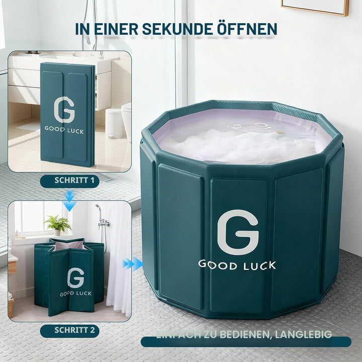Simcat Tragbare faltbare Badewanne, Eisbadewanne für Kaltwassertherapie, Training, Badezimmer, freis