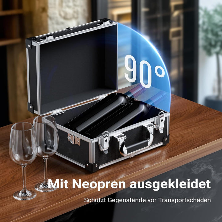 Wiltec PVC Universalkoffer 32x23x16 cm, PVC-Box abschliessbar für Aufbewahrung und Transport von Wer