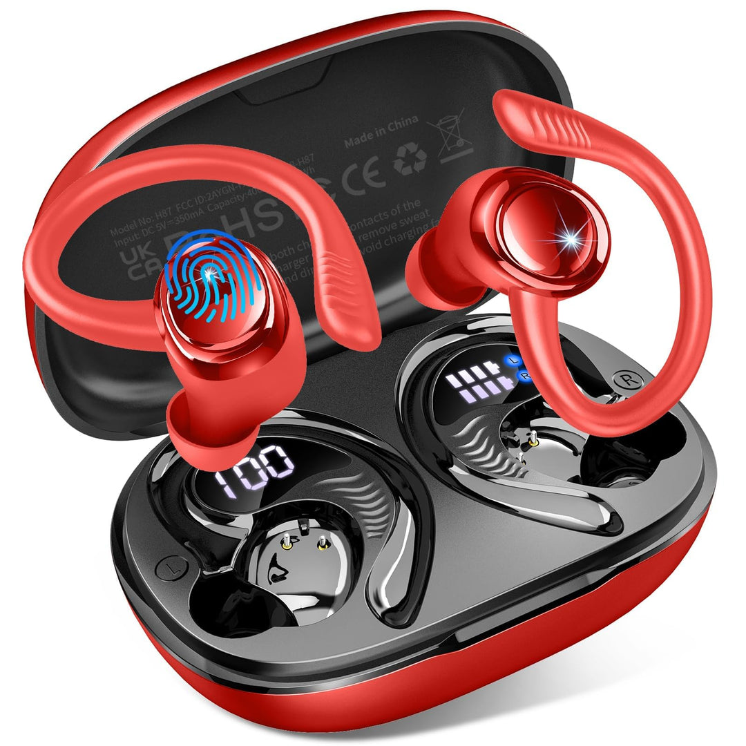 Bluetooth 5.4 Kopfhörer Sport, 2026 In Ear Kopfhörer Kabellos Bluetooth mit 6D Stereo/4 ENC Mic, 50H