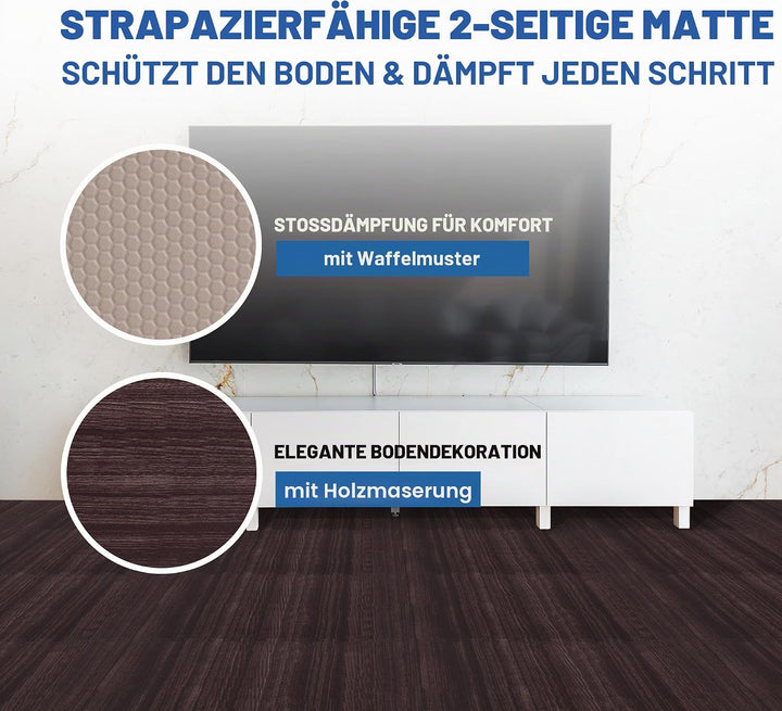 Yes4All 30x30 cm bis zu 3.3 m² Set 12/16/36 Eva Matten Schutzmatten Bodenschutz Bodenfliesen Sportma