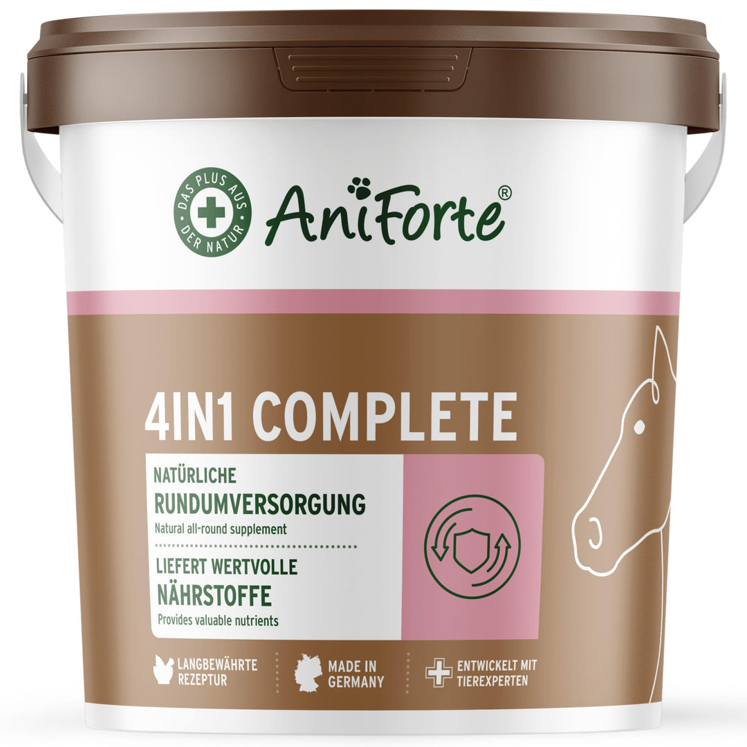 AniForte 4in1 Complete für Pferde 3kg - Natürliche Rundumversorgung mit Bierhefe BT, Hagebutte, Kies