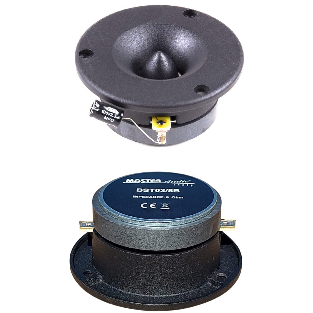 MASTER AUDIO 2 HOCHTÖNER BST03/8B schwarz 175 watt rms 350 Watt max 9,7 cm Durchmesser und 105 db 8