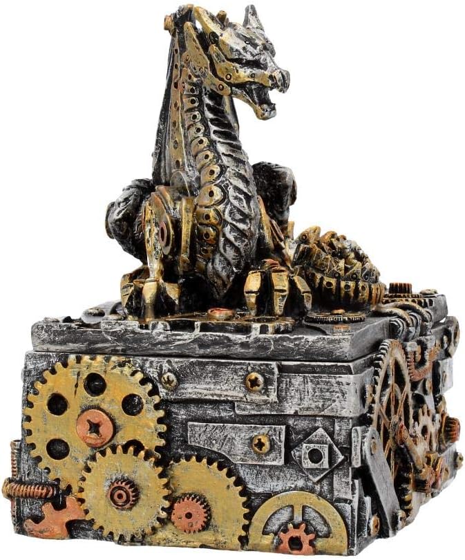 Nemesis Now U3821K8 Secrets of The Machine Box 19,5cm Silber