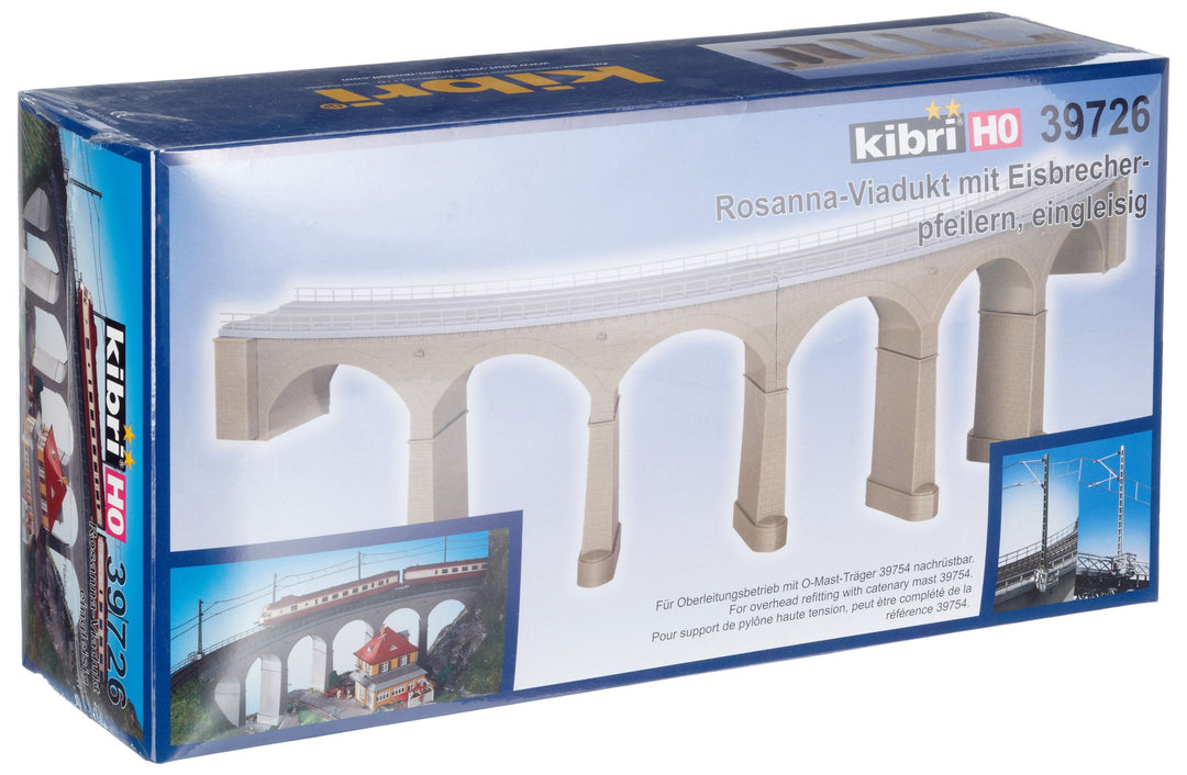 Kibri 39726 - H0 Rosanna Viadukt eingleisig mit Eisbrecher Pfeilern