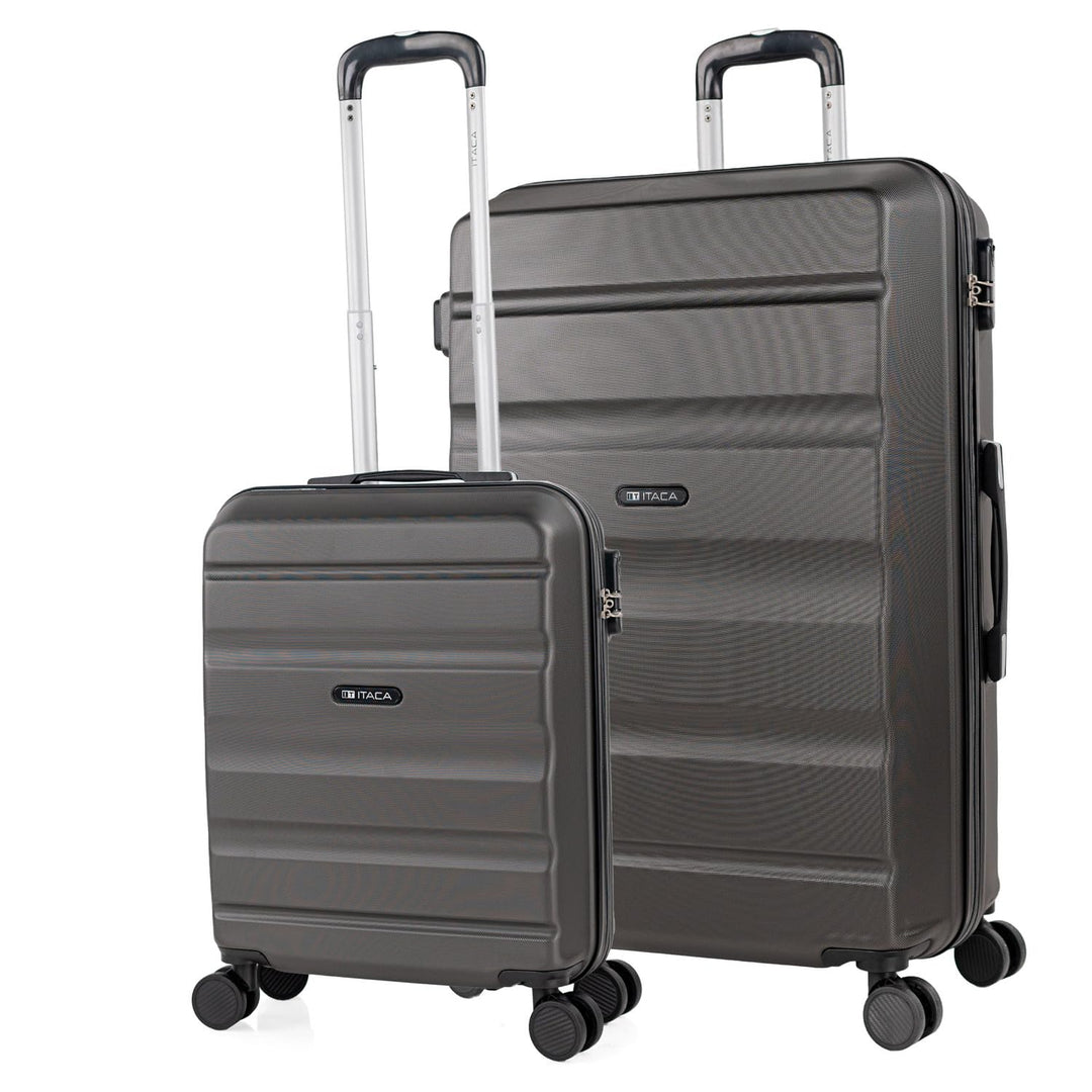 ITACA - Koffer Set mit Rollen in gross für Reisen - Reisekoffer Set aus robuster hartschalenkoffer-S