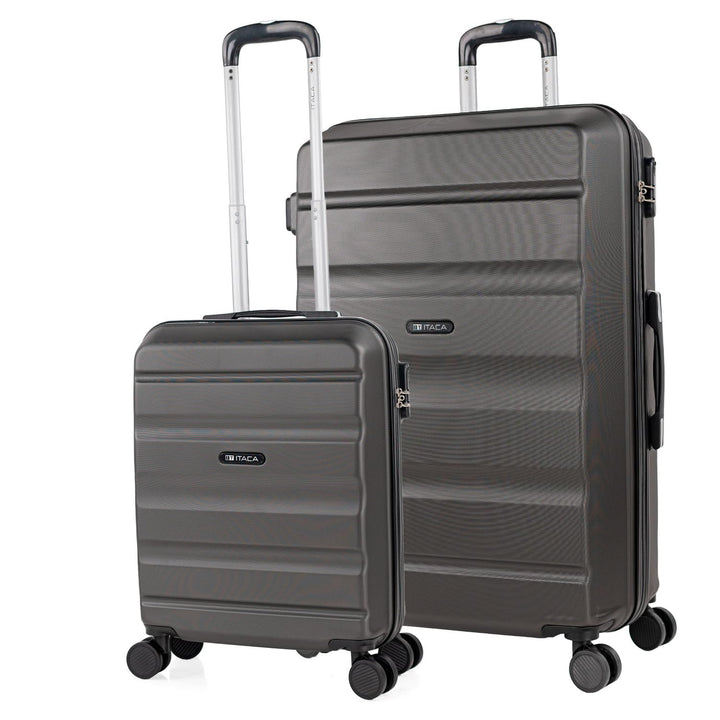 ITACA - Koffer Set mit Rollen in gross für Reisen - Reisekoffer Set aus robuster hartschalenkoffer-S
