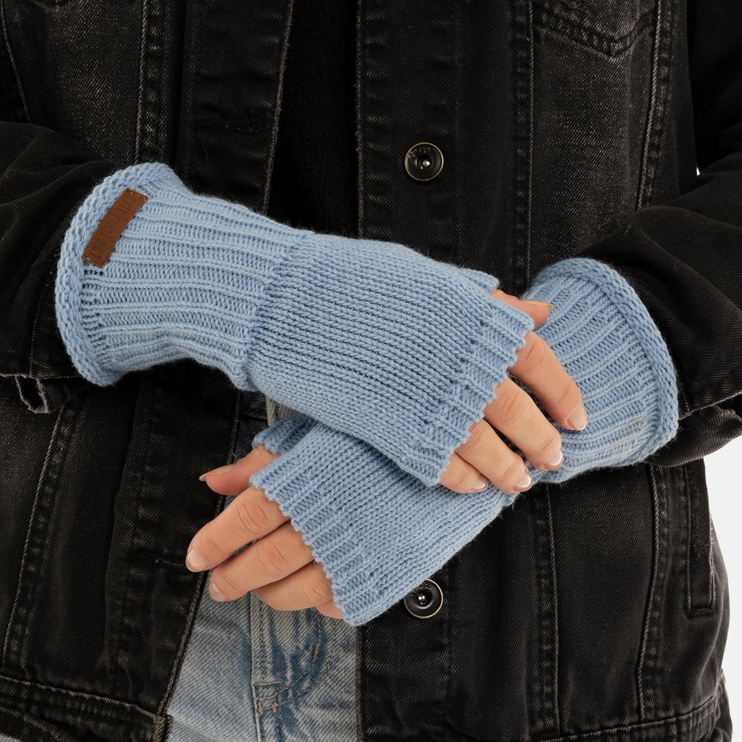 KNIT FACTORY - Cleo Handstulpen - Fingerlose Handschuhe - Gestrickte Handschuhe für Winter - Damen H
