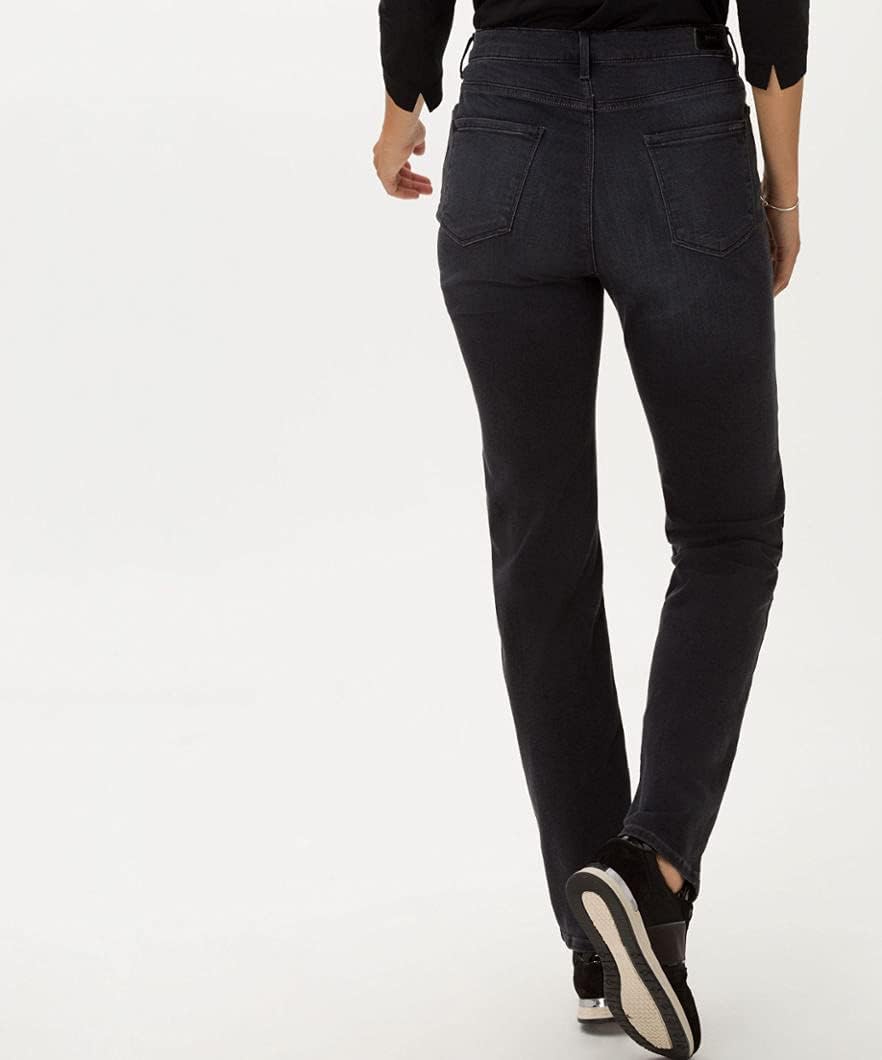 BRAX Damen Style Mary Blue Planet Nachhaltige Five-Pocket Jeans 26W / 32L Used Black, 26W / 32L Used