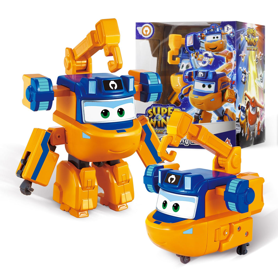 Super Wings Transformations-Flugzeug Supercharged Marty, ca. 12,7 cm grosse Spiel-Figur für Kinder,