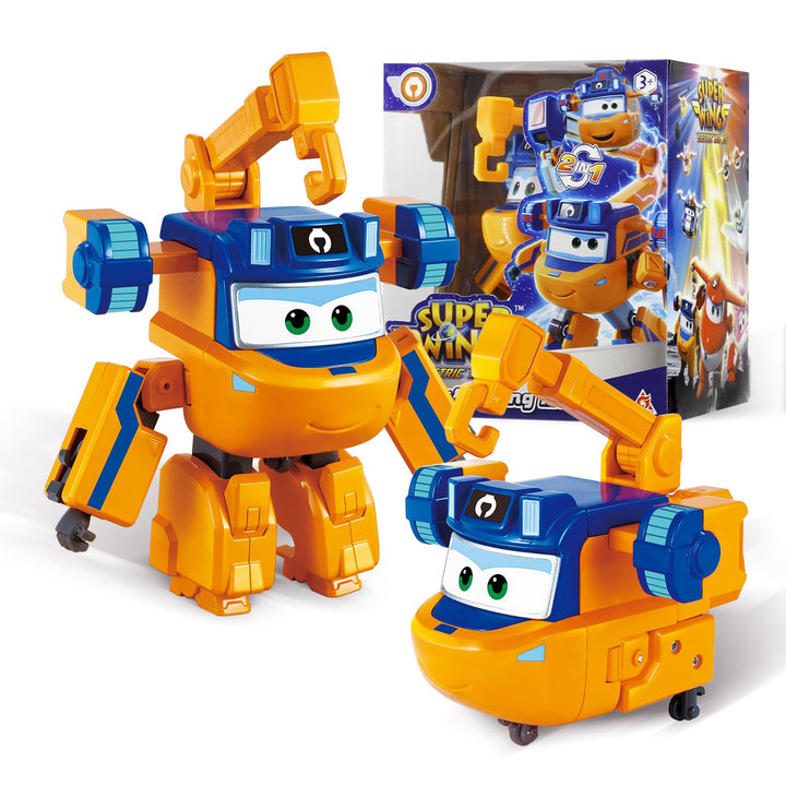 Super Wings Transformations-Flugzeug Supercharged Marty, ca. 12,7 cm grosse Spiel-Figur für Kinder,