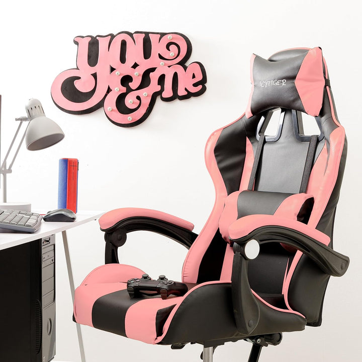 Baroni Home Gaming-Stuhl, ergonomischer Bürostuhl, gepolstert Gaming Sessel mit bequemer, Verstellba