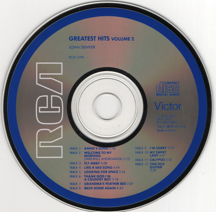 Greatest Hits Vol. 2, Audio-CD
