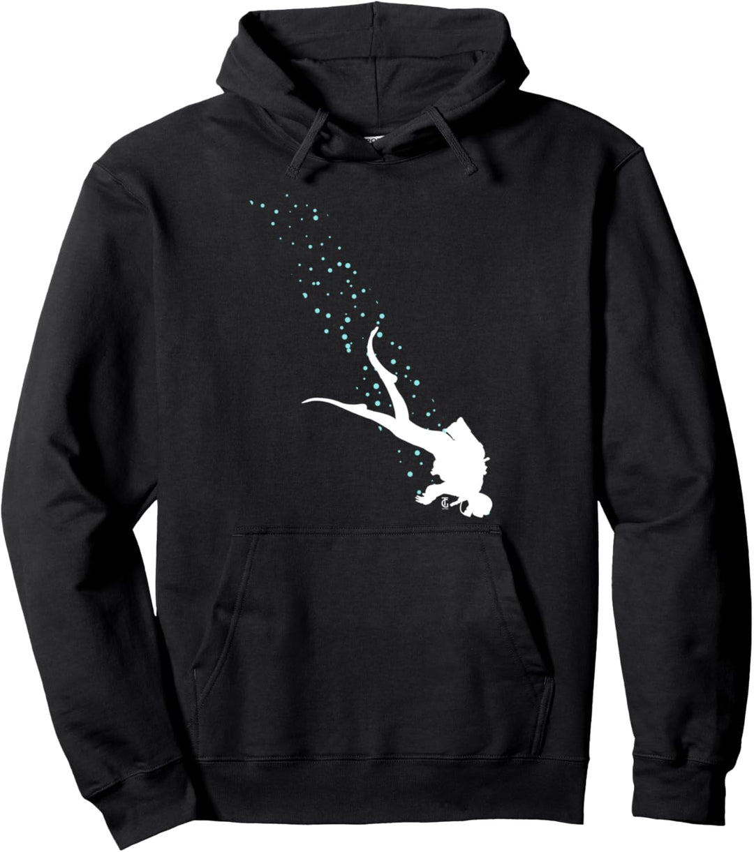Unterwasser Taucher Tauchen Schwimmen Meer Scuba Geschenk Pullover Hoodie