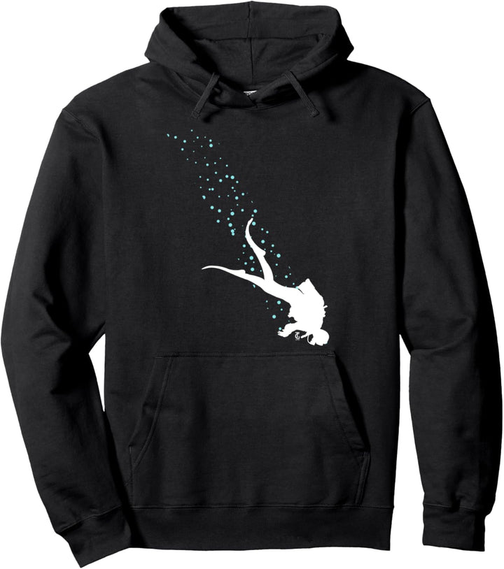 Unterwasser Taucher Tauchen Schwimmen Meer Scuba Geschenk Pullover Hoodie
