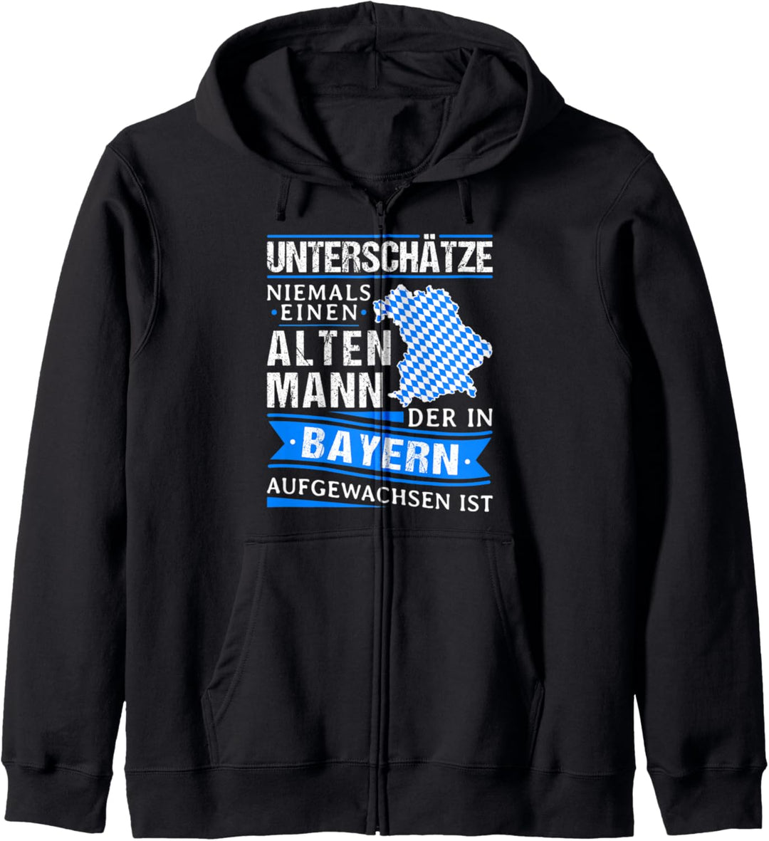 Bayrischer Dialekt Bayern Alten Mann Boarisches Geschenk Kapuzenjacke