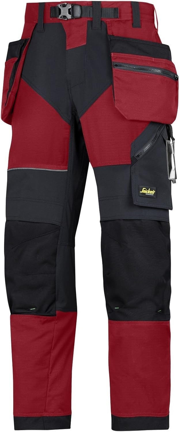 Snickers Workwear Unisex Snickers Arbeitshose mit Holstertaschen FlexiWork grösse 48 in chilirot sch