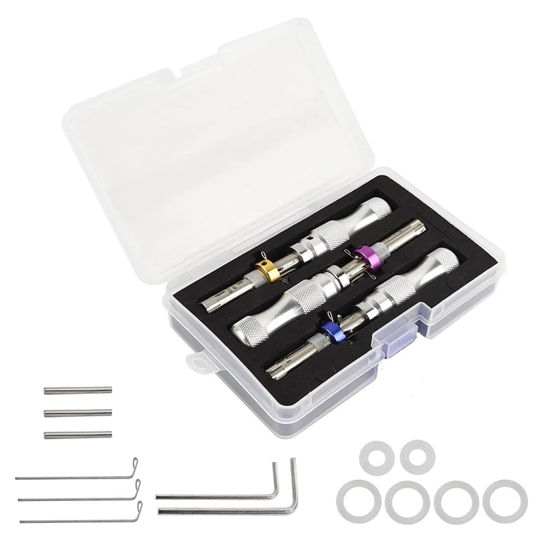 Rohrschloss-Pick-Set für Anfänger und Profi-Schlosser, Edelstahl-Werkzeugsatz zum Öffnen von Rohrsch