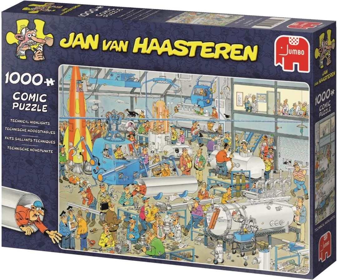 Jumbo 19050 Puzzle Jan Van Haasteren-Technische Höhepunkte, 1000 Teile