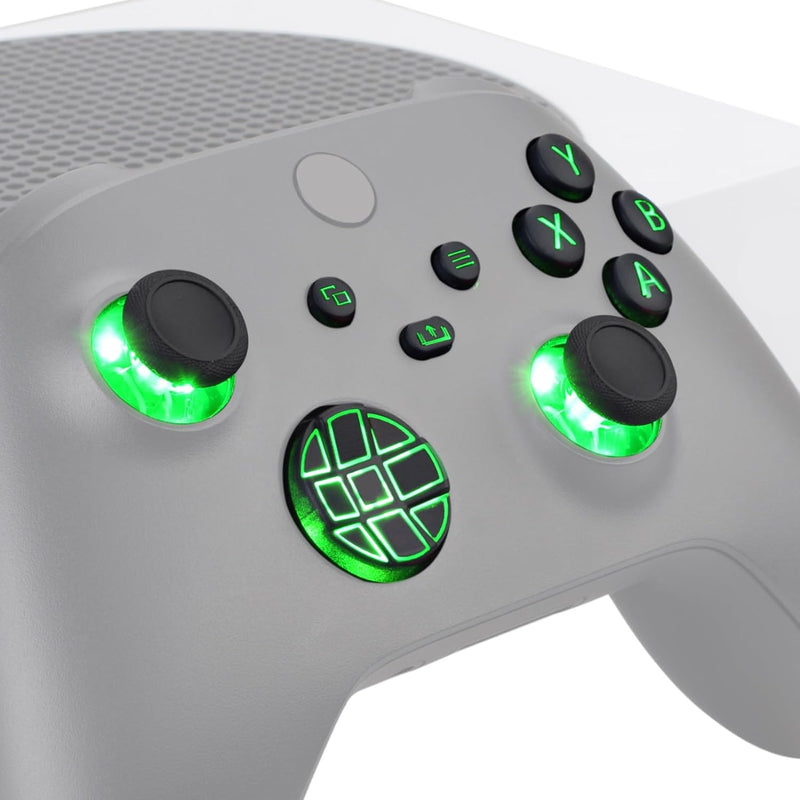 eXtremeRate Leuchttasten für Xbox Series X/S Controller,Tasten Knöpfe Buttons D-pad Thumbsticks ABXY