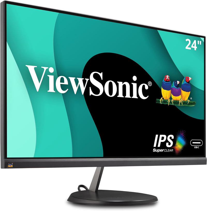 Viewsonic VX2485-MHU 60,5 cm (24 Zoll) Design Monitor (Full-HD, IPS-Panel, FreeSync, HDMI, USB-C 3.2