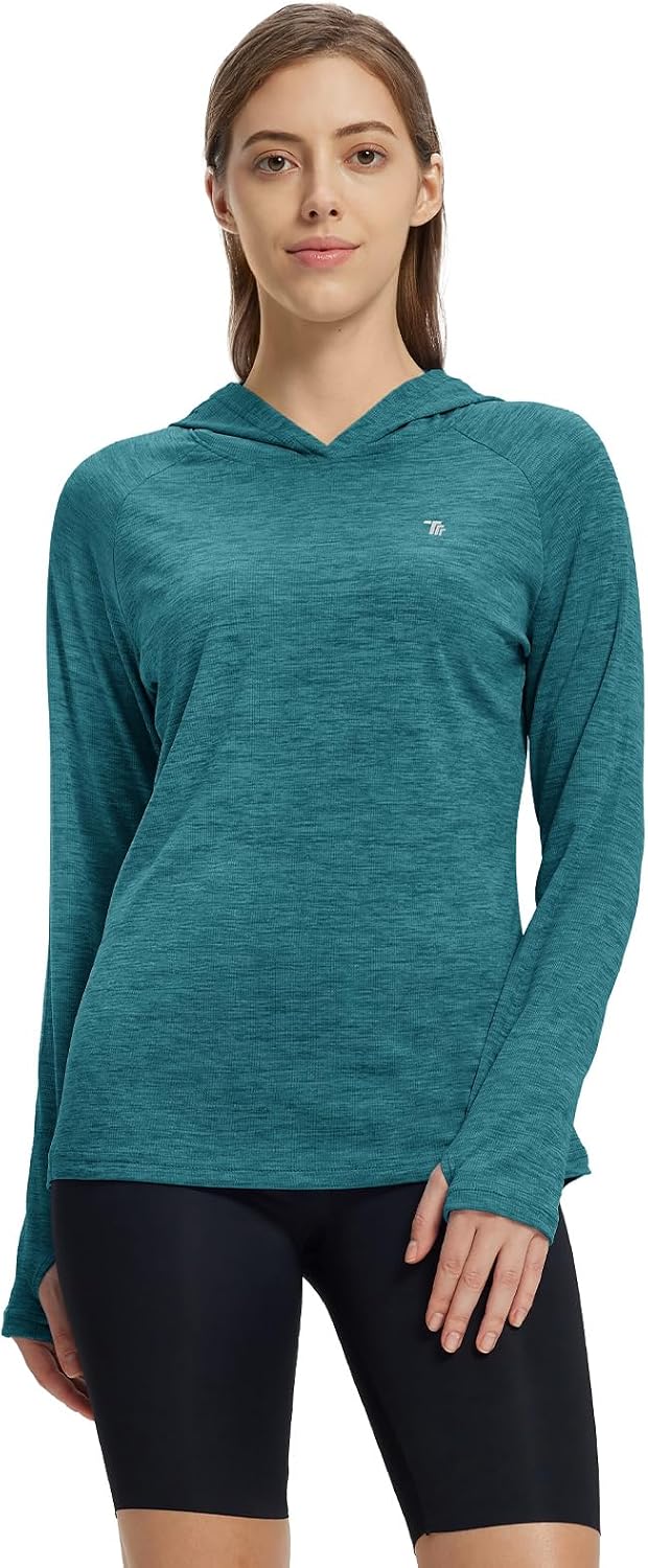 donhobo Damen Sport Shirt Langarm Laufshirt Pullover Sweatshirts Fitness Hoodies Running Yoga Tops m
