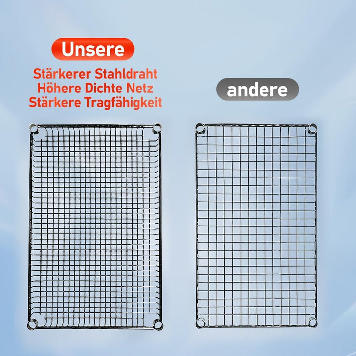 BPT Servierwagen mit Rollen, 3 böden Teewagen, Hotelrestaurant-Küchenwagen (Silber-(500KG)), Silber-