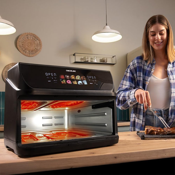 Cecotec Heissluftfritteuse ohne Öl - 10L - Grill - Doppelwiderstand - Air Fryer Cecofry&amp;Grill Duohea