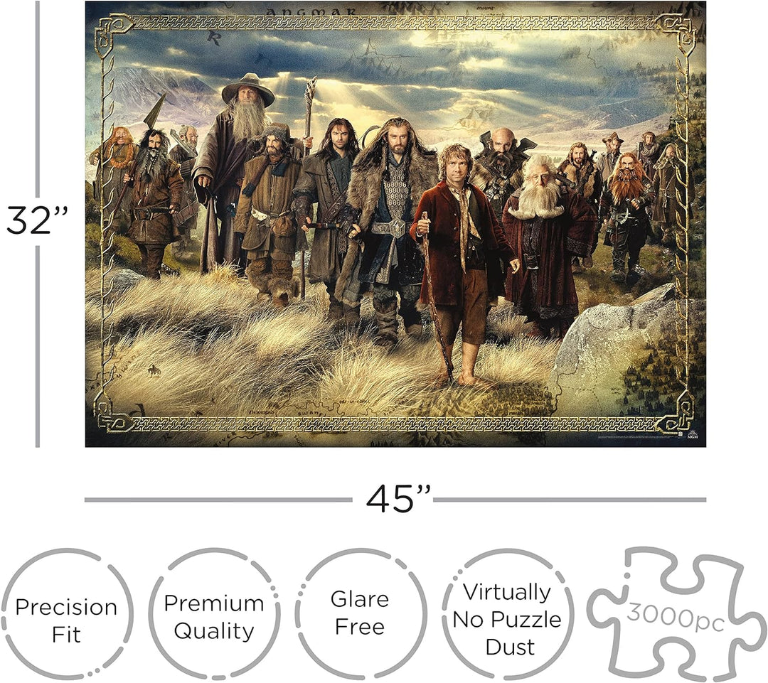 Aquarius The Hobbit Puzzle (3000 Piece Jigsaw Puzzle) - Glare Free - Precision Fit - Virtually No Pu