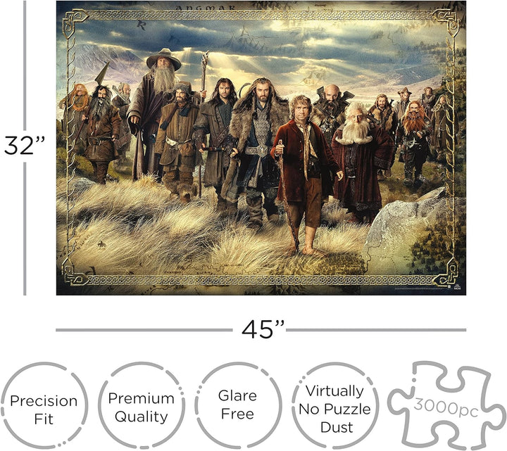 Aquarius The Hobbit Puzzle (3000 Piece Jigsaw Puzzle) - Glare Free - Precision Fit - Virtually No Pu