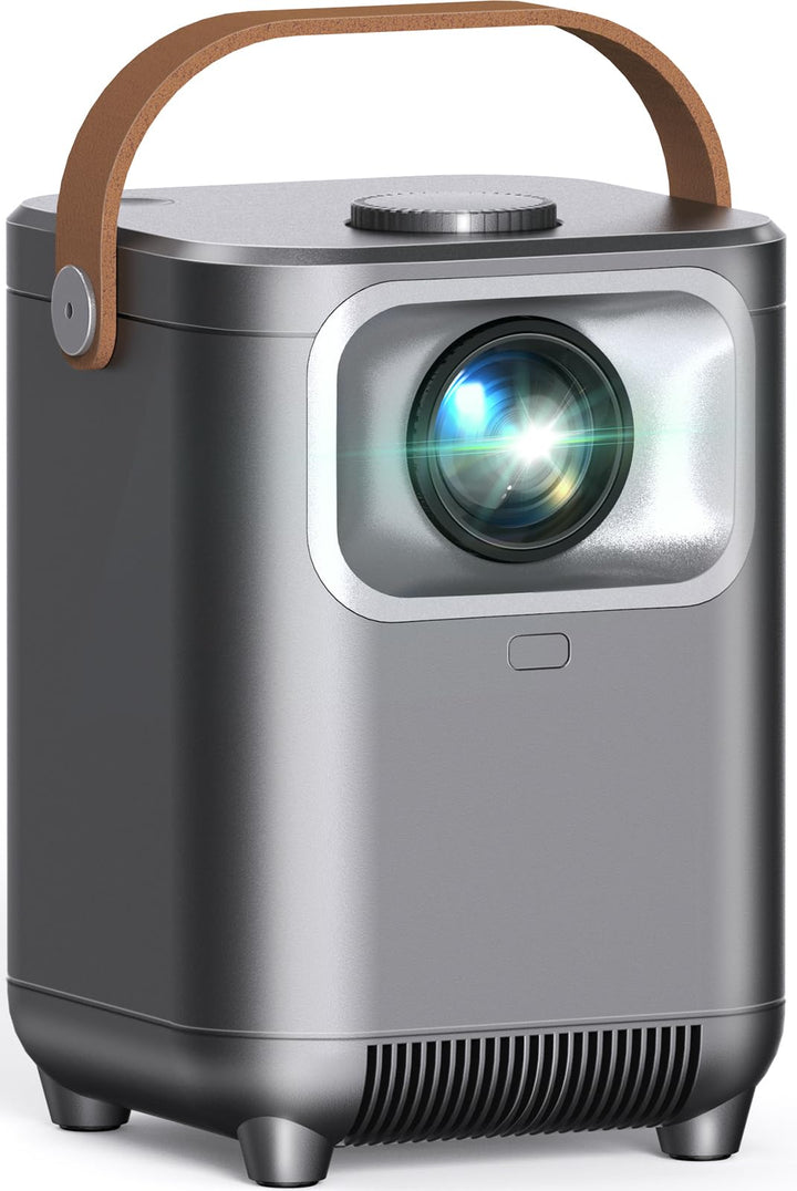 Puxinat Beamer, Elektrischer Fokus/Auto Trapezkorrektur WiFi Bluetooth Mini Beamer 4K Full HD 1080P