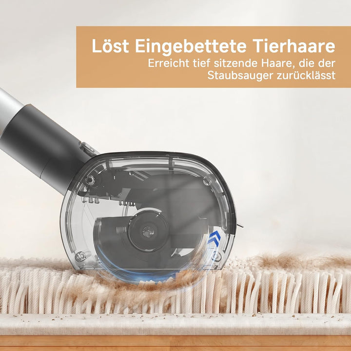 Fusselrolle Teppichbürste für Tierhaare Wiederverwendbarer 1,5 m | Tierhaarentferner Teppichkehrer F