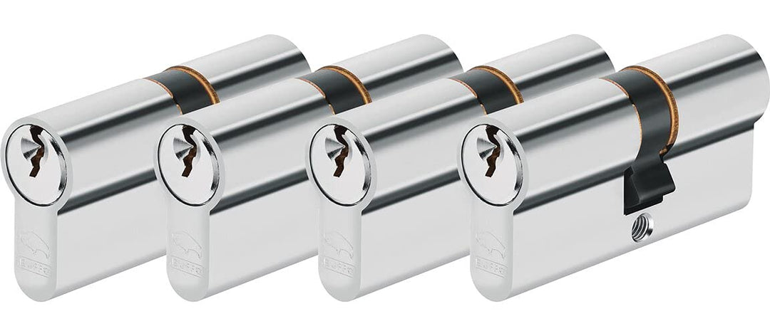 ABUS Profil-Zylinder Silber 4 Set, 4 Set