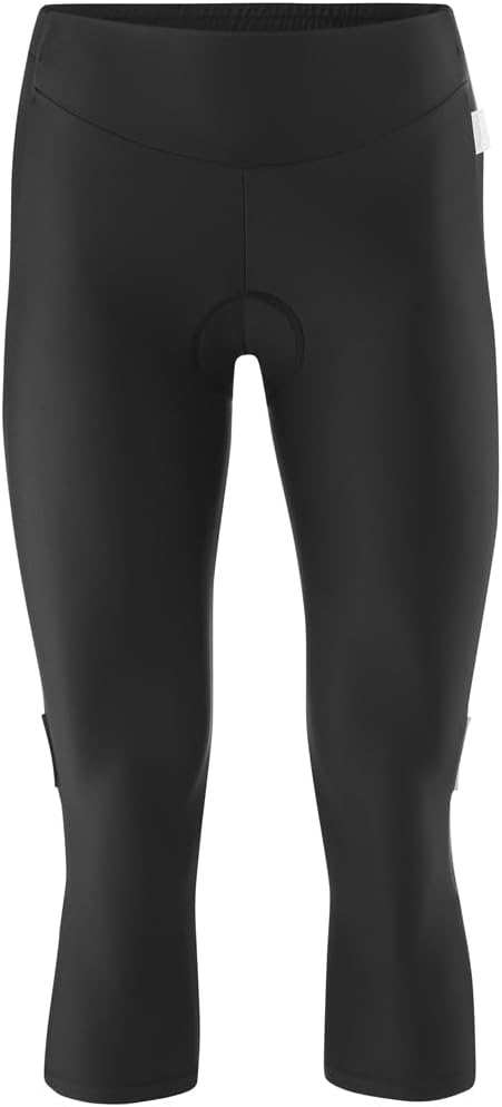 Gonso Damen Fahrradhose Lecce, 3/4 Radhose gepolstert, tight fit Radlerhose 38 Schwarz, 38 Schwarz
