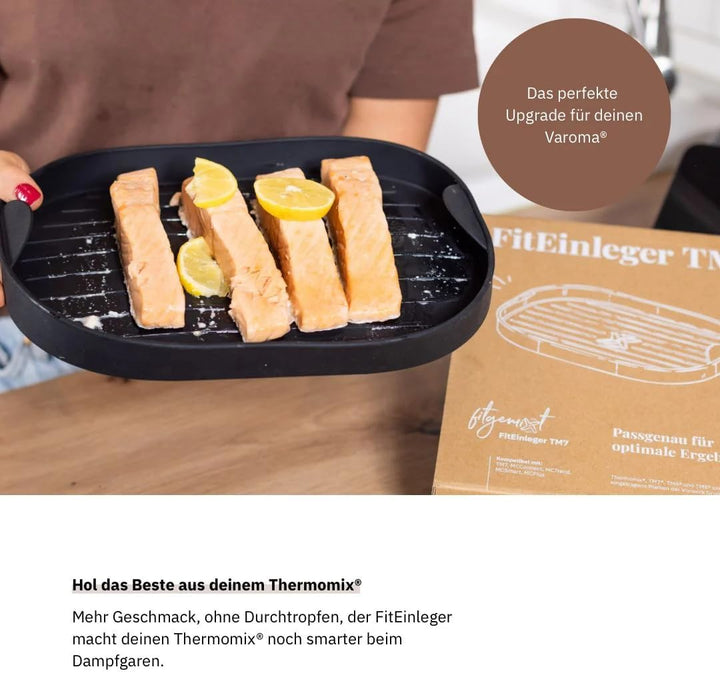 Fitgemixt - FitEinleger Silikon-Auflaufform für Thermomix® Varoma - passend für TM7,MCConnect, MCTre