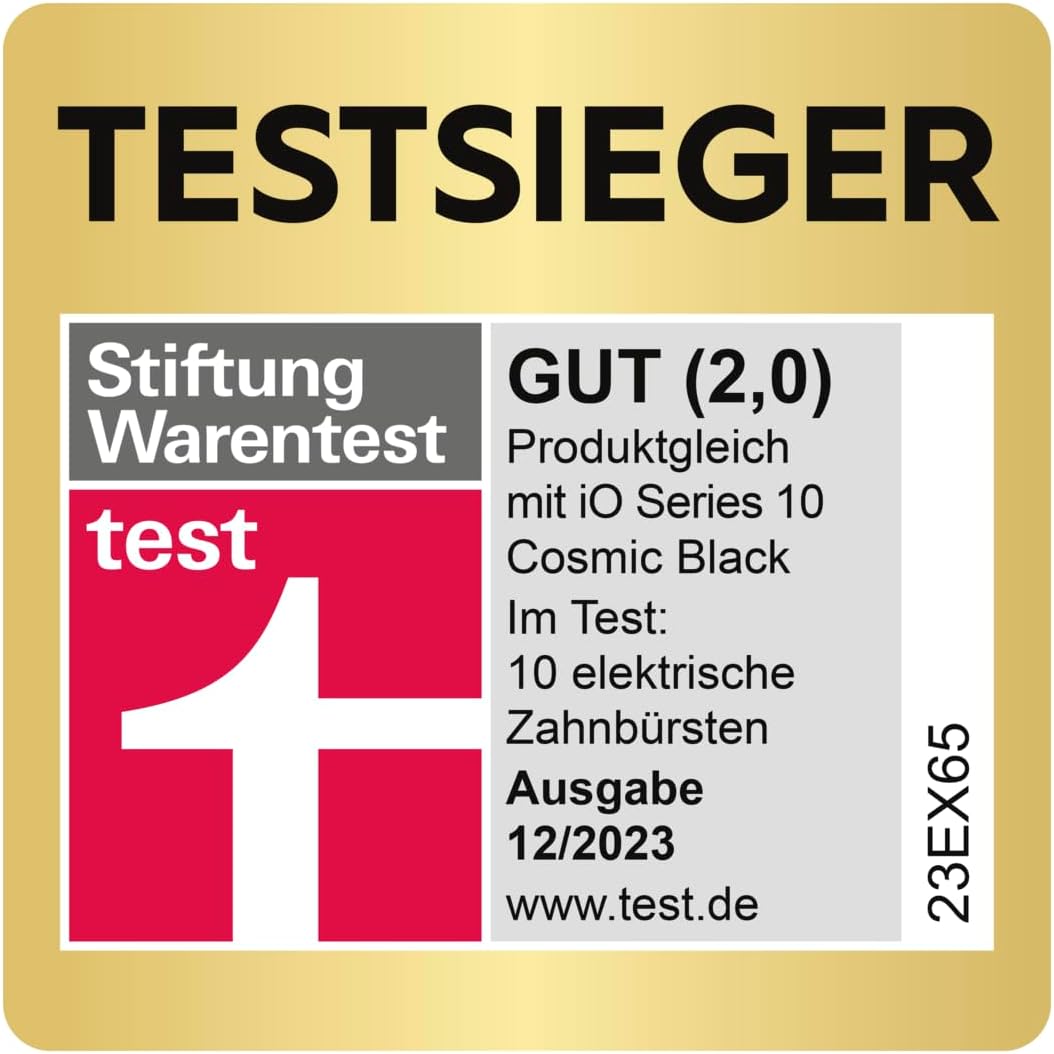 Oral-B iO Series 10 Plus Edition Elektrische Zahnbürste/Electric Toothbrush, PLUS 3 Aufsteckbürsten,