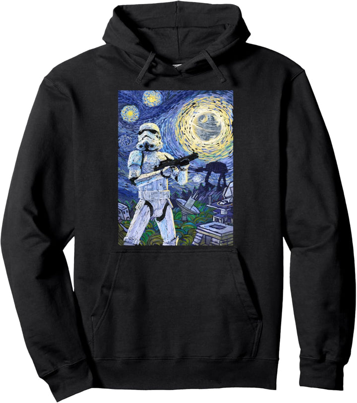 Star Wars Trooper Starry Night Painting Pullover Hoodie