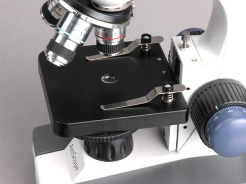 AmScope - Mikroskop mit USB-Kamera, 40X-1000X, Monokularverbindung, LED, Grob- und Feinfokus + Digit