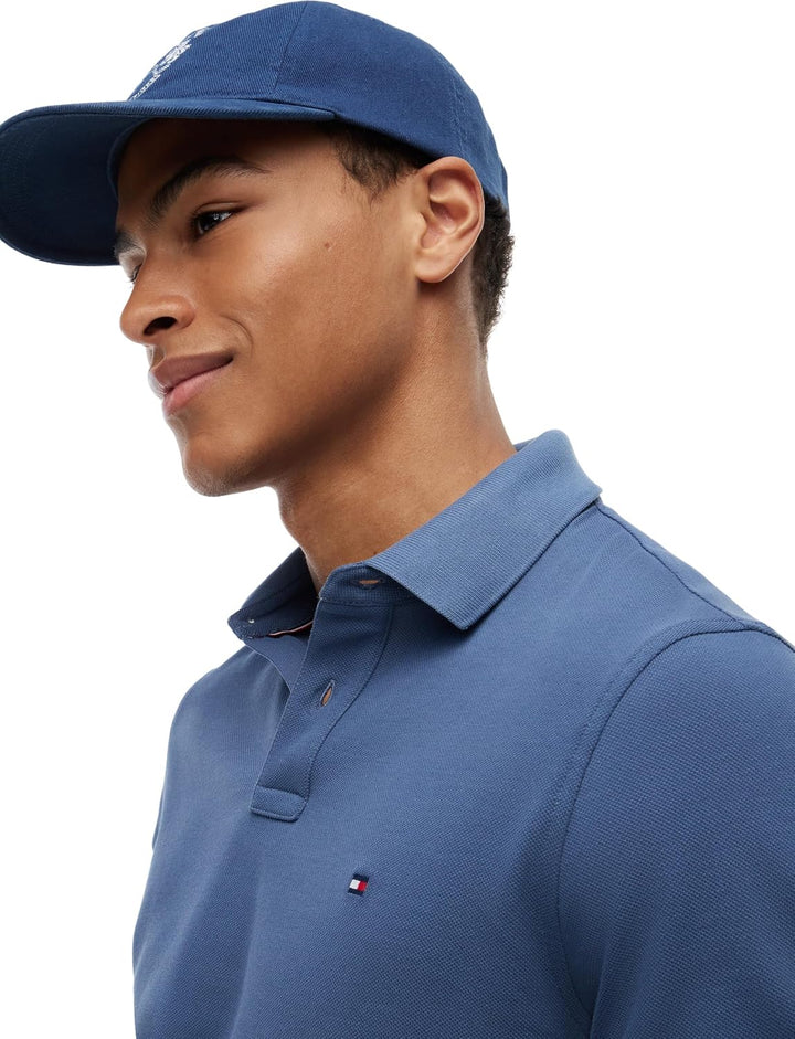 Tommy Hilfiger Herren Poloshirt Kurzarm 1985 Regular Fit XS Blue (Aegean Sea), XS Blue (Aegean Sea)