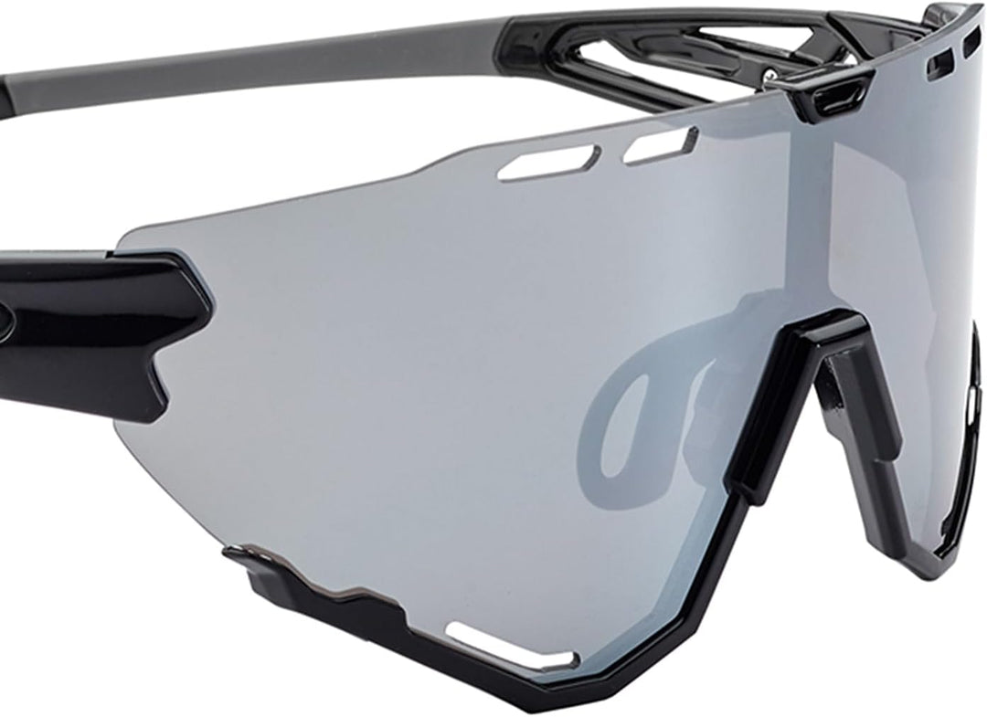 SWISSEYE Unisex Mantra Sportbrille Einheitsgrösse black shiny/anthracite, Einheitsgrösse black shiny